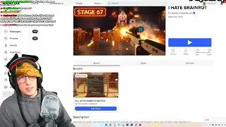 KreekCraft first time playing Roblox I HATE BRAINROT..