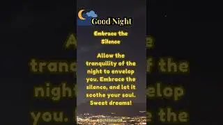 🌙 Good Night! Embrace the Silence