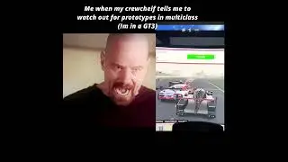 Getting blue flagged w this 🗣🗣 #shorts #racing #memes #gt3 #prototype #walterwhite