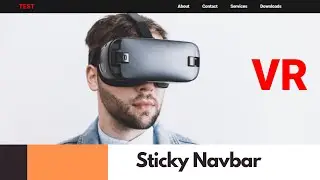 How To Design A Sticky Navbar With Scroll Animation Using HTML, CSS & JavaScript