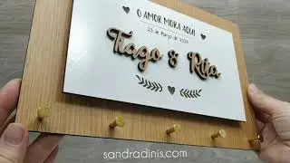 Chaveiro de parede Casal