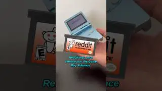 Reddit was on the GBA? 