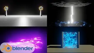 Blender 2.82 Electric/Lightning npr (bnpr) shader tutorial in Urdu/Hindi