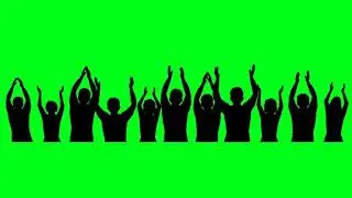 Free Green screen crowd clapping