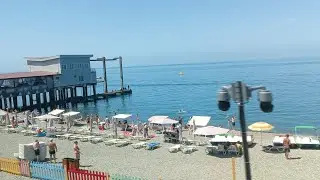 Туапсе -Сочи ,13 июня.Дорога  из окна поезда