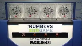 Midday Numbers Game Drawing: Sunday, January 8, 2012