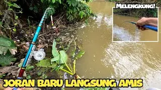 Mancing liar pake joran baru langsung amis