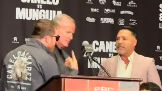 Firework Canelo Vs Munguia Full Press Conference Canelo & De La Hoya Gets Into Heated Argument