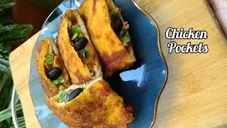 Easy Chicken Pockets you can make in 5 mins