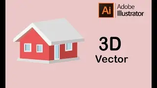 3D Home vector design in Adobe Illustrator cc2014