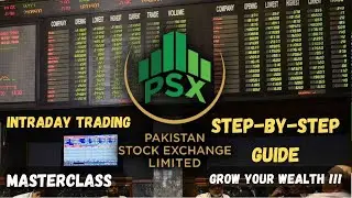 Learn Intraday Trading with Examples & Calculations #psx #stockmarket #trading #tradingstrategy