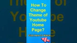 Youtube Dark Mode Enable Setting 
