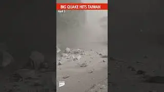 【BIG QUAKE HITS TAIWAN】The moment an earthquake strikes TAIWAN 　#shorts