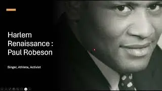 Figures of the Harlem Renaissance:  Paul Robeson
