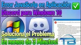 ❌ ERROR DISCORD JAVASCRIPT en Windows 10 ❌ Solución al problema en el proceso instalación de la APP.