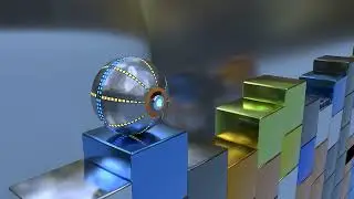 Satisfying metal ball CGI animation
