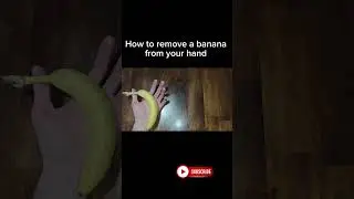 How to remove a banana from your hand #howto #diy #banana