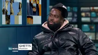 Ghetts on ITV London News - 12 Dec 2023