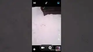 Мой танк из снега.