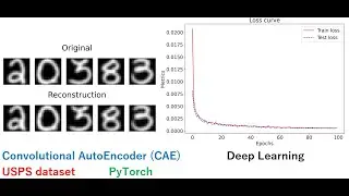 Build a Convolutional AutoEncoder (CAE) using PyTorch - Example with USPS dataset