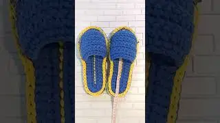Тапочки из трикотажной пряжи