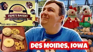 Gateway Market Lunch | Trying Treats From Pepe’s Mexican Bakery Des Moines | Christmas Decorations