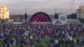 People attend open-air concert on XI International Jazz Festival 