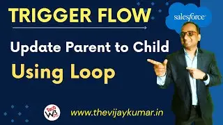 07 Record Trigger Flow - Update Parent to Child record Using Loop Element in Salesforce | 