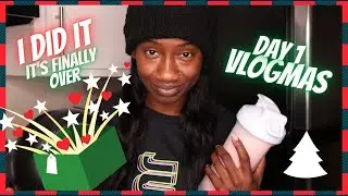 VLOGMAS DAY 1 2020 | I DID IT I finally finished what I started