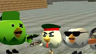 Зомби апокалипсис и бункер в чикен ган(Zombie Apocalypse and a bunker in the chicken Gun)
