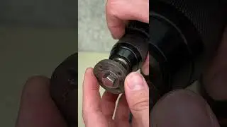 The trick with the nut from the angle grinder 