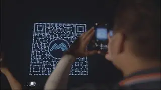 QR Code in the night sky! A new way of Advertising!