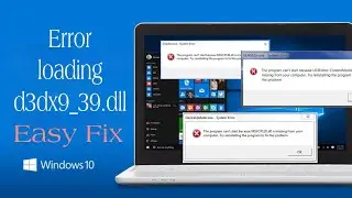 Error loading d3dx9_39.dll | How to Fix | windows 7/10/11