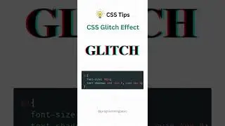 Glitch Effect CSS  #cssshorts