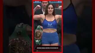 Victoria Bustos at THE WEIGH IN ! 🥊