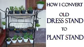 How I convert old dress stand into plant stand