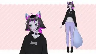 ADOPTABLE MODEL : Wolf inspired VTuber