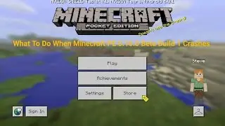 What To Do If Minecraft PE 0.16.0 Beta Build 1 Crashes When You Try To Open It