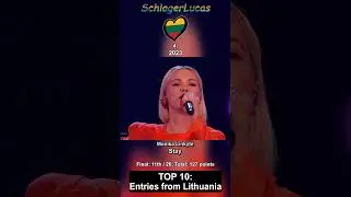 Top 10 Entries from Lithuania 🇱🇹 in Eurovision