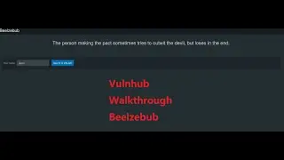 Cyber Security | Ethical Hacking | Pentesting Lab | Vulnhub |  Walkthrough | Beelzebub