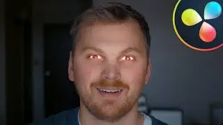 How to Make GLOWING EYES Effect EASY DaVinci Resolve 16 Tutorial