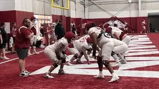 Video from Arkansas fall camp practice No. 16