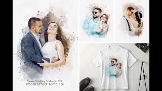 Wedding Watercolor Art Photo Effect