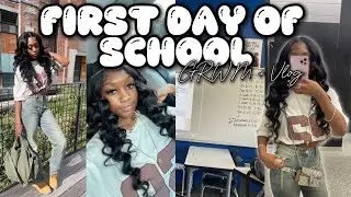 FIRST DAY OF HIGH-SCHOOL GRWM + VLOG || Senior Year Edition