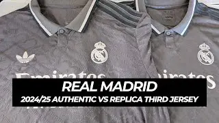 Real Madrid Authentic vs Replica Third Jersey Comparison Review - 2024-25
