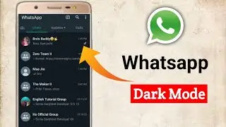 WhatsApp Par Dark Mode On Kaise Kare | How To Enable Dark Mode In WhatsApp | learn with