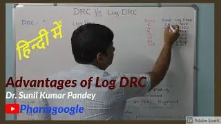 log DRC Vs DRC in hindi II advantages of log DRC II need of log DRC II sigmoidal curve of log DRC II