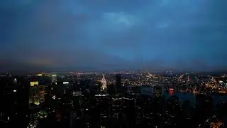 [10 Hours] Manhattan, NY Night Time Lapse - Video & Audio [1080HD] SlowTV