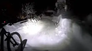 MTB Snow Night Ride POV Jolanda Neff