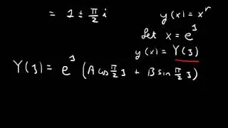 Cauchy-Euler equation: complex-conjugate roots